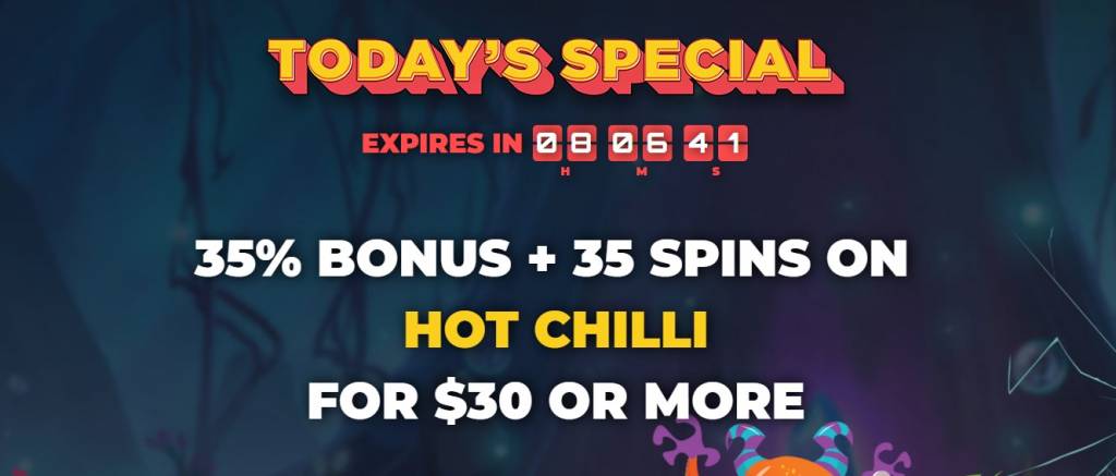 go wild casino today's special